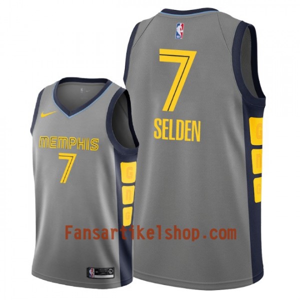 Memphis Grizzlies Trikot Wayne Selden 7 2018-19 Nike City Edition Grau Swingman - Herren